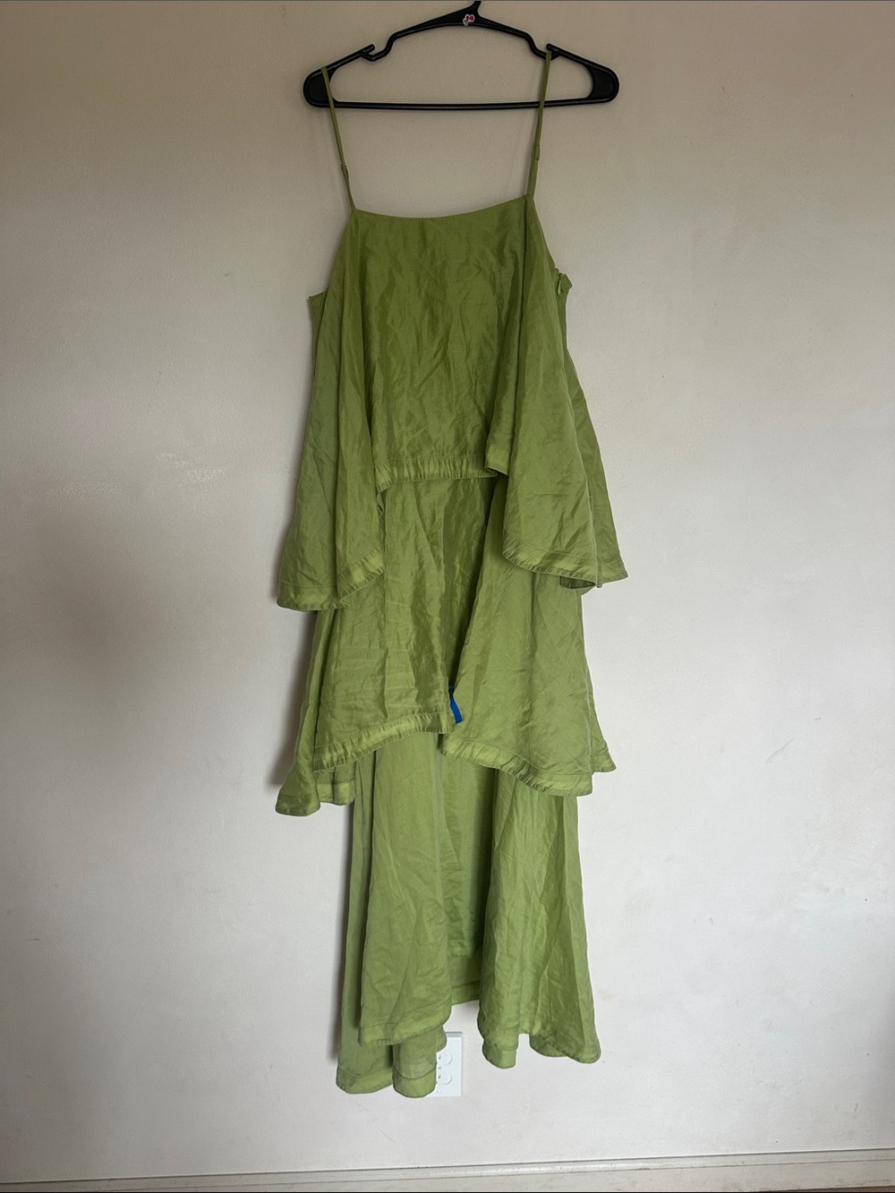 ELLIATT Green Tiered Sleeveless Maxi Dress SIZE medium (see description) - Picture 3 of 6